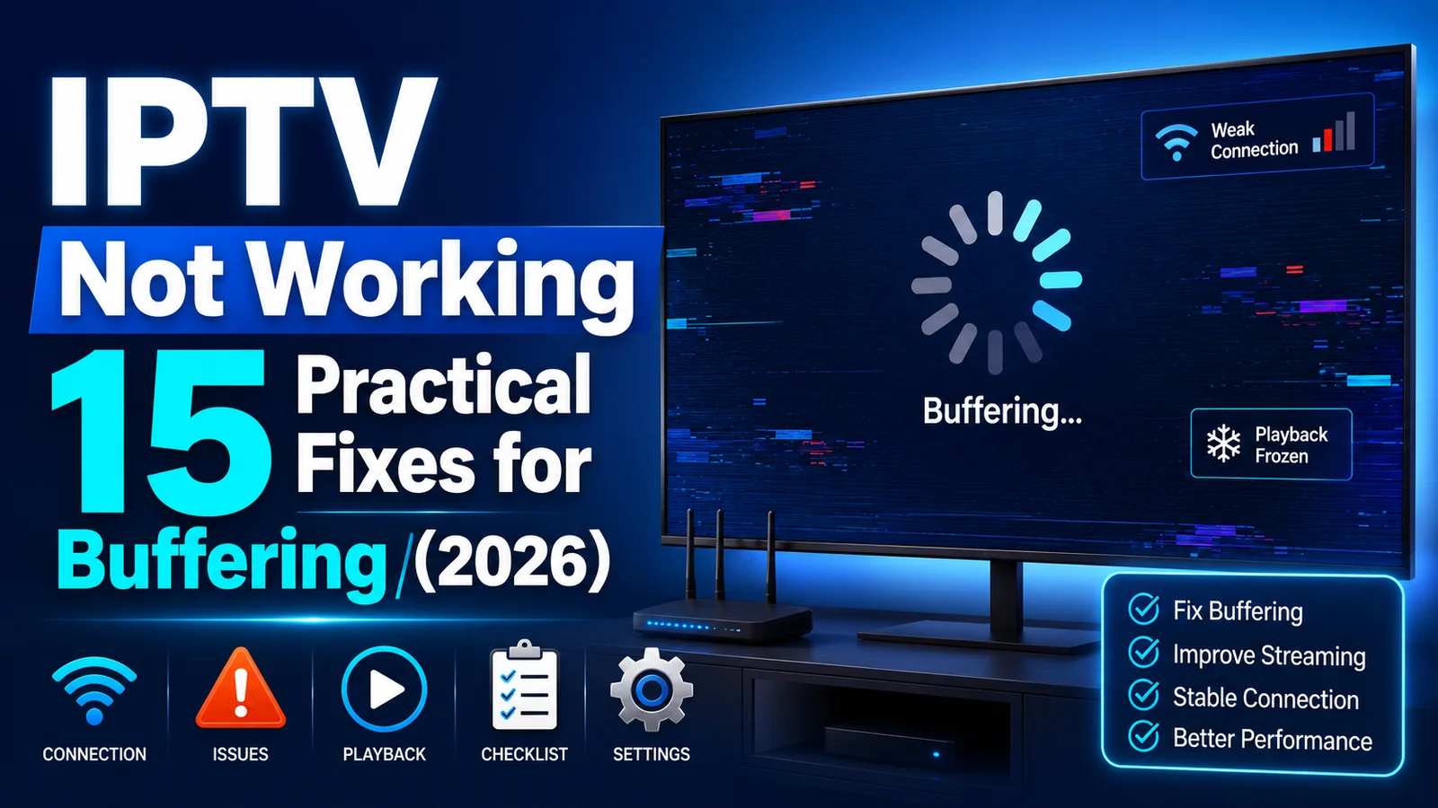 IPTV Not Working: 15 Things to Check First