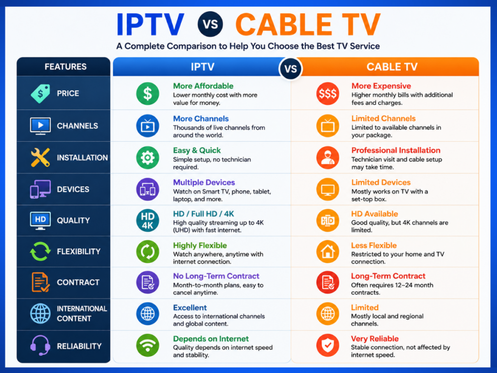 IPTV vs Cable TV: Which One Should You Choose in 2026?